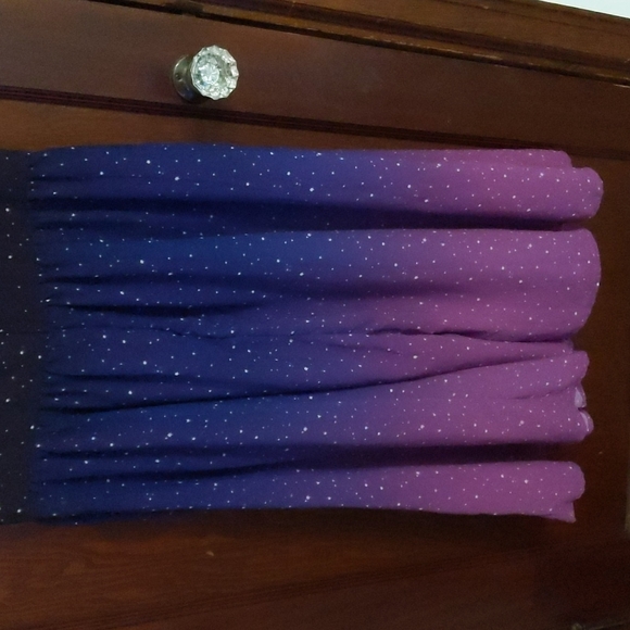 eShakti Galaxy Star Ombre Purple Short Sleeve Wayward Fantasy Dress Sz M/ 10 - Picture 9 of 11